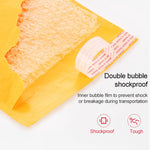 Busta per buste in carta Kraft da 100 pezzi Busta per imballaggio Express Bubble Bag, dimensioni: 19x28 + 4 cm, 19x28+4cm