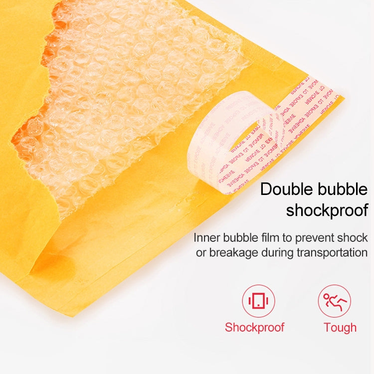 Busta per buste in carta Kraft da 100 pezzi Busta per imballaggio Express Bubble Bag, dimensioni: 19x28 + 4 cm, 19x28+4cm