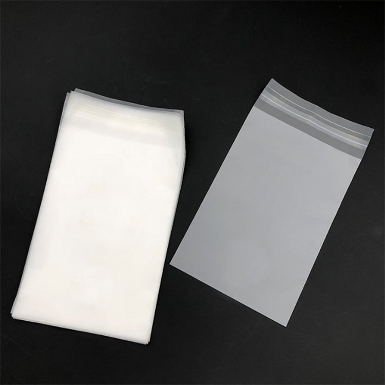 Borsa da imballaggio con chiusura a zip in CPE traslucido satinato da 200 pezzi, dimensioni: 10x13+2 cm, 10x13+2cm