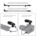PULUZ Stabilizzatore per staffa DV portatile a forma di U/C + kit microfono per fucile video con testa per treppiede con slitta fredda per tutte le fotocamere reflex e fotocamera DV domestica, Bracket Kits + Mic