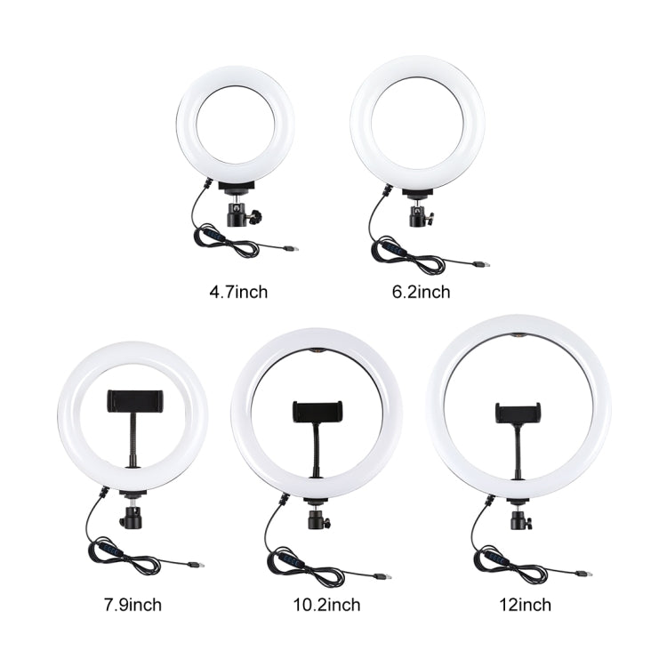 Anello LED 4.7" USB 3 modalità con treppiede da tavolo