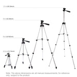 Treppiede PULUZ con staffa doppio telefono e luce LED 3 in 1