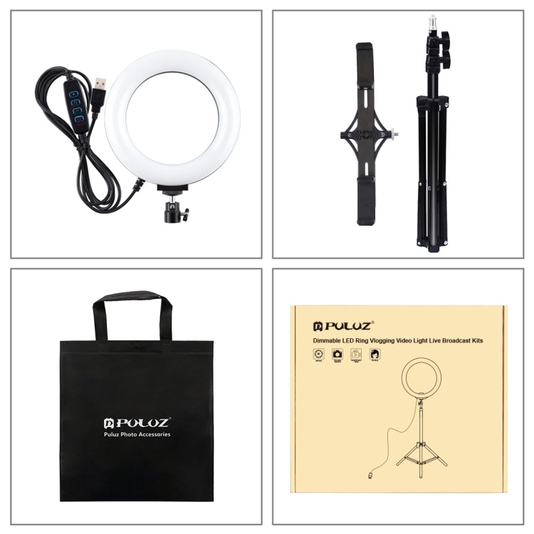 Treppiede PULUZ 1,1 m con luce LED 6,2" per smartphone