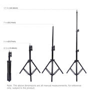 Supporto treppiede PULUZ 1,1 m con luce LED 6,2"