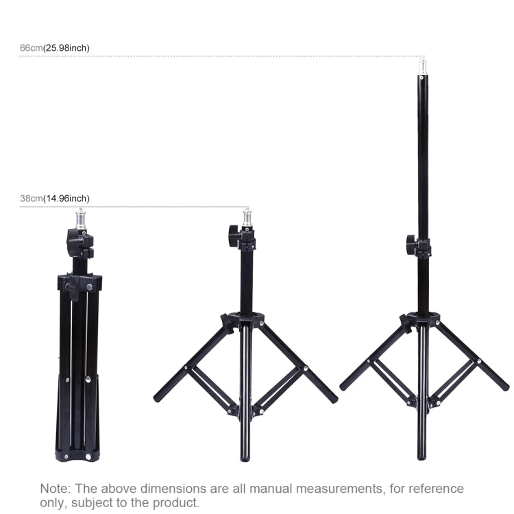 PULUZ Supporto per treppiede da 70 cm + Staffa per doppio telefono per trasmissione in diretta + Kit luce video per vlogging ad anello LED da 6,2 pollici 16 cm, 70cm Tripod Mount+Ring Light