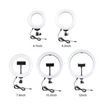 Kit supporto treppiede con luce LED e staffa doppio telefono