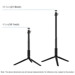 Kit supporto treppiede con luce LED e staffa doppio telefono