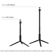 Kit supporto treppiede con luce LED e staffa doppio telefono