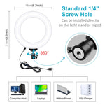 Kit supporto treppiede con luce LED e staffa doppio telefono