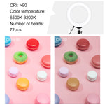Kit supporto treppiede con luce LED e staffa doppio telefono