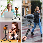 PULUZ Mini Octopus Supporto per treppiede flessibile con testa a sfera e morsetto per telefono + adattatore per treppiede e vite lunga per fotocamere reflex, GoPro, cellulare, dimensioni: 30 cm x 5 cm, 30cm Tripod + Phone Clamp