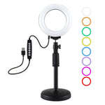 Anello luminoso LED 12 cm USB con testa a sfera