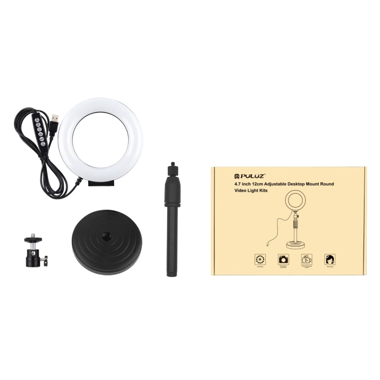 Anello luminoso LED 12 cm USB con testa a sfera