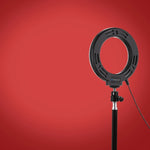 Anello LED RGBW 6,2" USB con supporto treppiede da tavolo