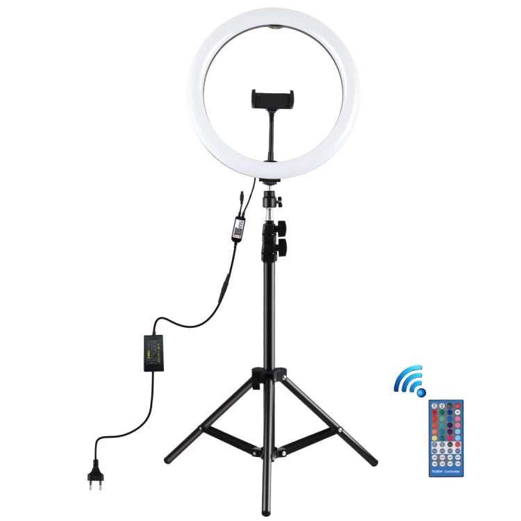 Anello LED RGB 30 cm con treppiede dimmerabile 1,1 m