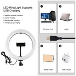 Luce ad anello LED RGBW 10,2" con treppiede 1,65 m