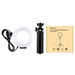 Anello LED dimmerabile 4,7" USB con treppiede tascabile