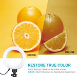 Luce ad anello LED 6,2" USB dimmerabile con treppiede