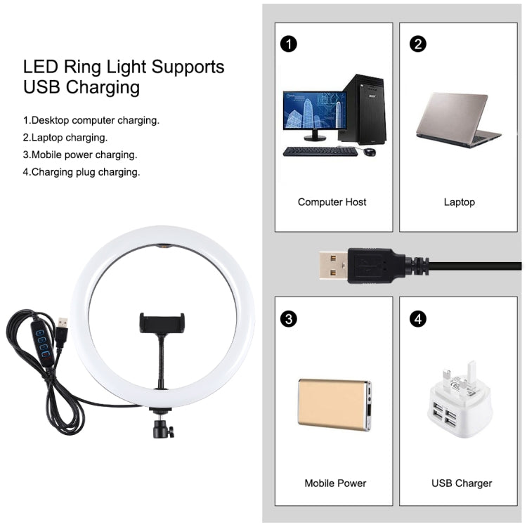 PULUZ 11,8 pollici 30 cm luce + 1,65 m supporto per treppiede superficie curva USB 3 modalità dimmerabile doppia temperatura colore anello LED Vlogging luce video kit di trasmissione dal vivo con morsetto per telefono, 11.8 inch+1.65m Tripod