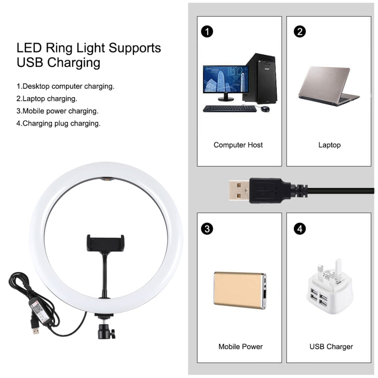 Luce RGBW da 11,8 pollici + treppiede da 1,1 m + staffe per doppio telefono