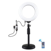 Luce anello LED 6,2" RGBW dimmerabile con supporto USB