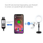 Luce anello LED 6,2" RGBW dimmerabile con supporto USB