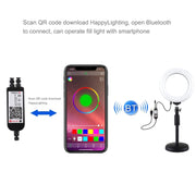 Luce anello LED 6,2" RGBW dimmerabile con supporto USB