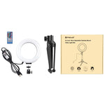 Luce anello LED RGBW 6,2" con treppiede e telecomando