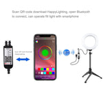 Luce anello LED RGBW 6,2" con treppiede e telecomando