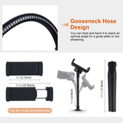 Luce LED RGBWW PULUZ 26 cm con treppiede da tavolo