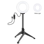 Anello luminoso LED 12 cm con treppiede USB