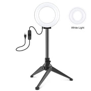 Anello luminoso LED 12 cm con treppiede USB
