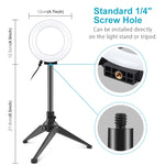 Anello luminoso LED 12 cm con treppiede USB
