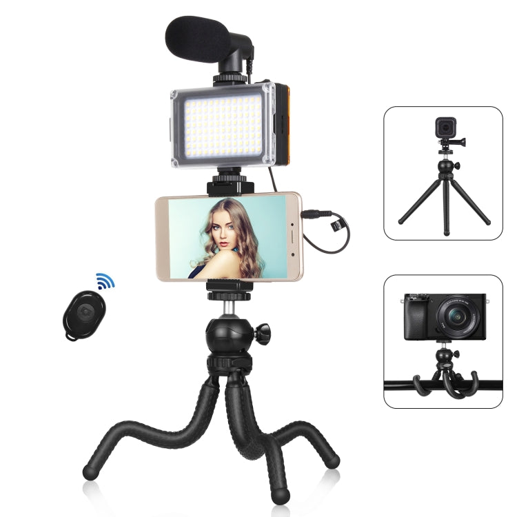 Puluz Kit 4 in 1 Vlogging con Treppiede e Microfono