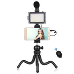Puluz Kit 4 in 1 Vlogging con Treppiede e Microfono