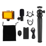 Puluz Kit 4 in 1 Vlogging con Treppiede e Microfono