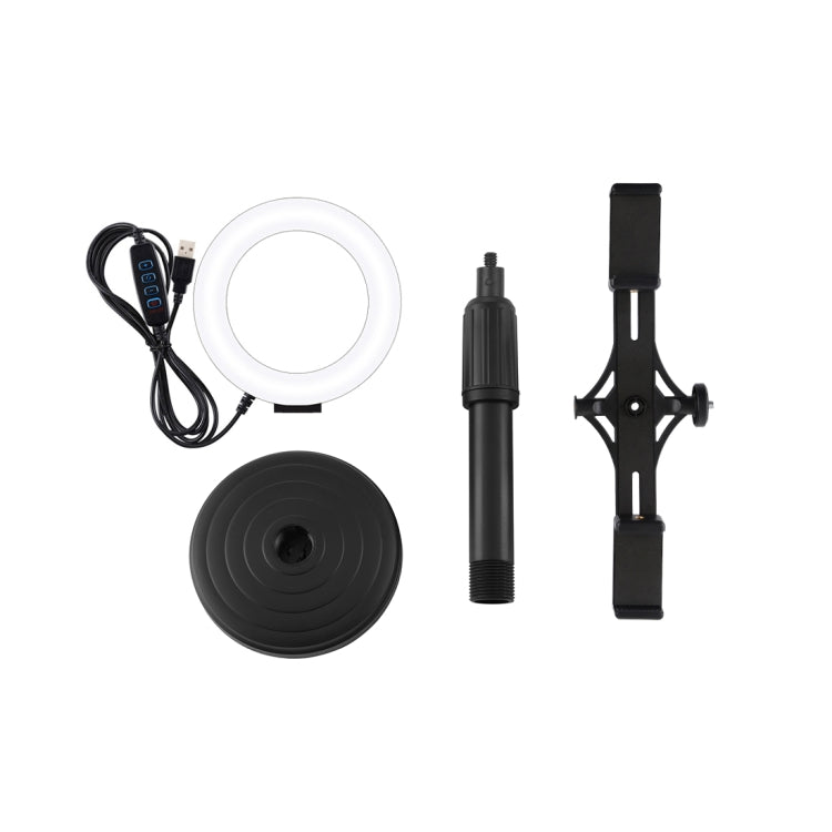 Anello luminoso LED 4,7" con staffe orizzontali per smartphone