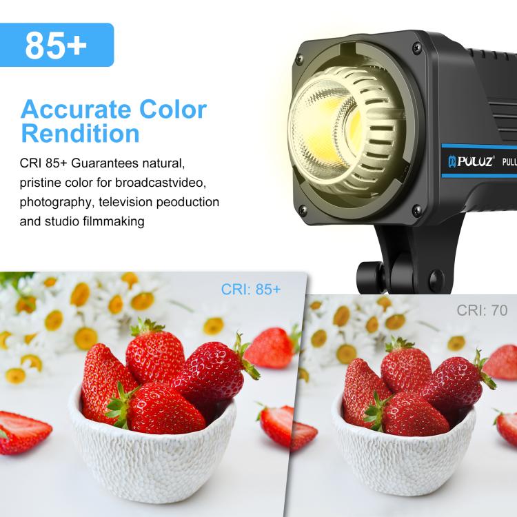 PULUZ 220V 150W 3200K-5600K Luce video da studio + supporto luce da 2,8 m + kit fotografico Softbox lanterna pieghevole da 65 cm, 120W 2700K-6500K Light 2.8m Light Holder Kit AU Plug, 120W 2700K-6500K Light 2.8m Light Holder Kit EU Plug                ...