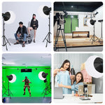 PULUZ 220V 150W 3200K-5600K Luce video da studio + supporto luce da 2,8 m + kit fotografico Softbox lanterna pieghevole da 65 cm, 120W 2700K-6500K Light 2.8m Light Holder Kit AU Plug, 120W 2700K-6500K Light 2.8m Light Holder Kit EU Plug                ...