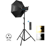 PULUZ 150W 3200K-5600K Kit luce stroboscopica per studio fotografico con riflettore Softbox e treppiede, 120W 2700K-6500K Light Kit US Plug, 120W 2700K-6500K Light Kit AU Plug, 120W 2700K-6500KK Light Kit EU Plug, 120W 2700K-6500K Light Kit UK Plug
