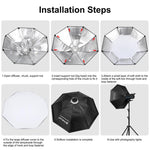 PULUZ 150W 3200K-5600K Kit luce stroboscopica per studio fotografico con riflettore Softbox e treppiede, 120W 2700K-6500K Light Kit US Plug, 120W 2700K-6500K Light Kit AU Plug, 120W 2700K-6500KK Light Kit EU Plug, 120W 2700K-6500K Light Kit UK Plug