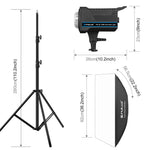 PULUZ 150W 3200K-5600K Kit luce stroboscopica per studio fotografico con riflettore Softbox e treppiede, Rectangle 120W 2700K-6500K Light Kit AU Plug, Rectangle 120W 2700K-6500K Light Kit EU Plug, Rectangle 120W 2700K-6500K Light Kit UK Plug           ...