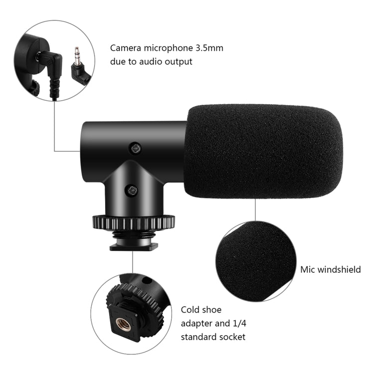 Kit video vlogger per smartphone con trasmissione in diretta PULUZ, microfono + supporto per treppiede + supporto per morsetto per telefono, Mic + Tripod + lamp