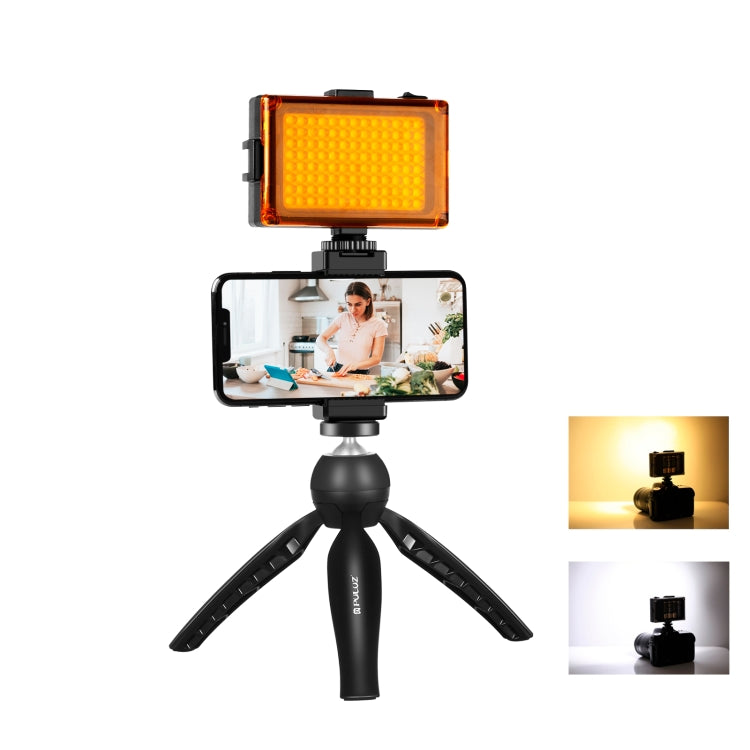 Kit luce LED video con treppiede e morsetto per smartphone