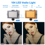 Kit vlogger con microfono, luce LED e treppiede
