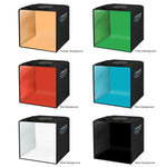PULUZ Tenda da tiro con luce ad anello pieghevole da 30 cm per illuminazione fotografica con pannello luminoso senza ombre, 30cm Box + Shadowless Light