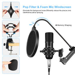 Puluz Mixer audio Bluetooth con microfono e braccio a forbice