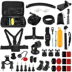 Puluz Kit 50 in 1 accessori per action camera con custodia EVA