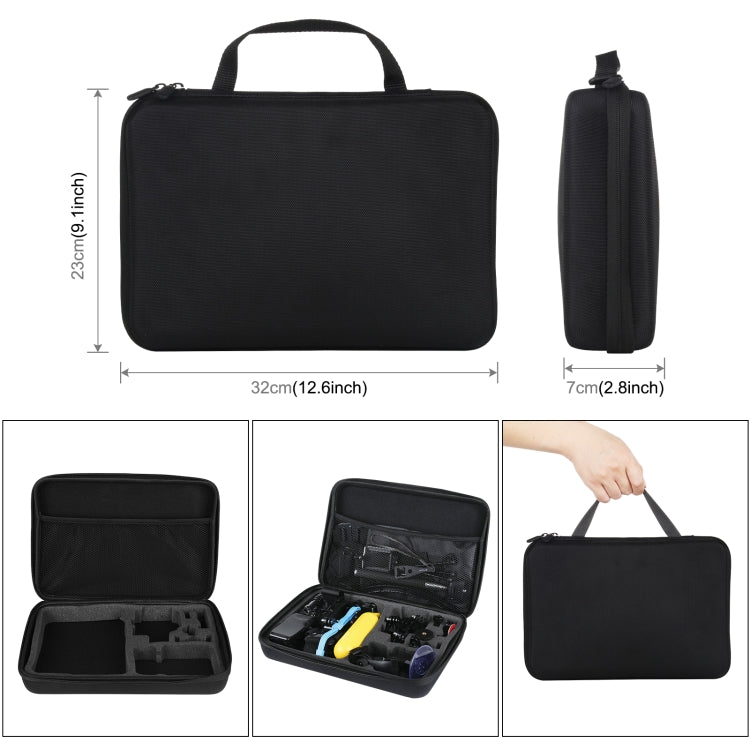 Puluz Kit 50 in 1 accessori per action camera con custodia EVA