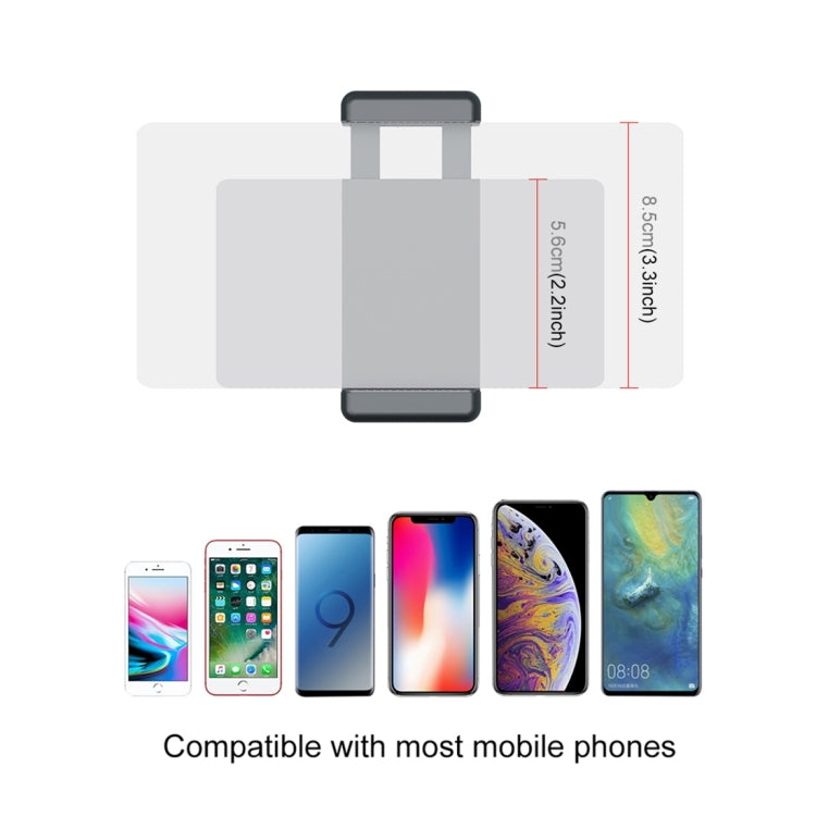 PULUZ Morsetto di fissaggio per smartphone Staffa di montaggio per supporto da 1/4 pollici + Kit di montaggio per treppiede pieghevole per DJI OSMO Pocket / Pocket 2, Clamp+Tripod